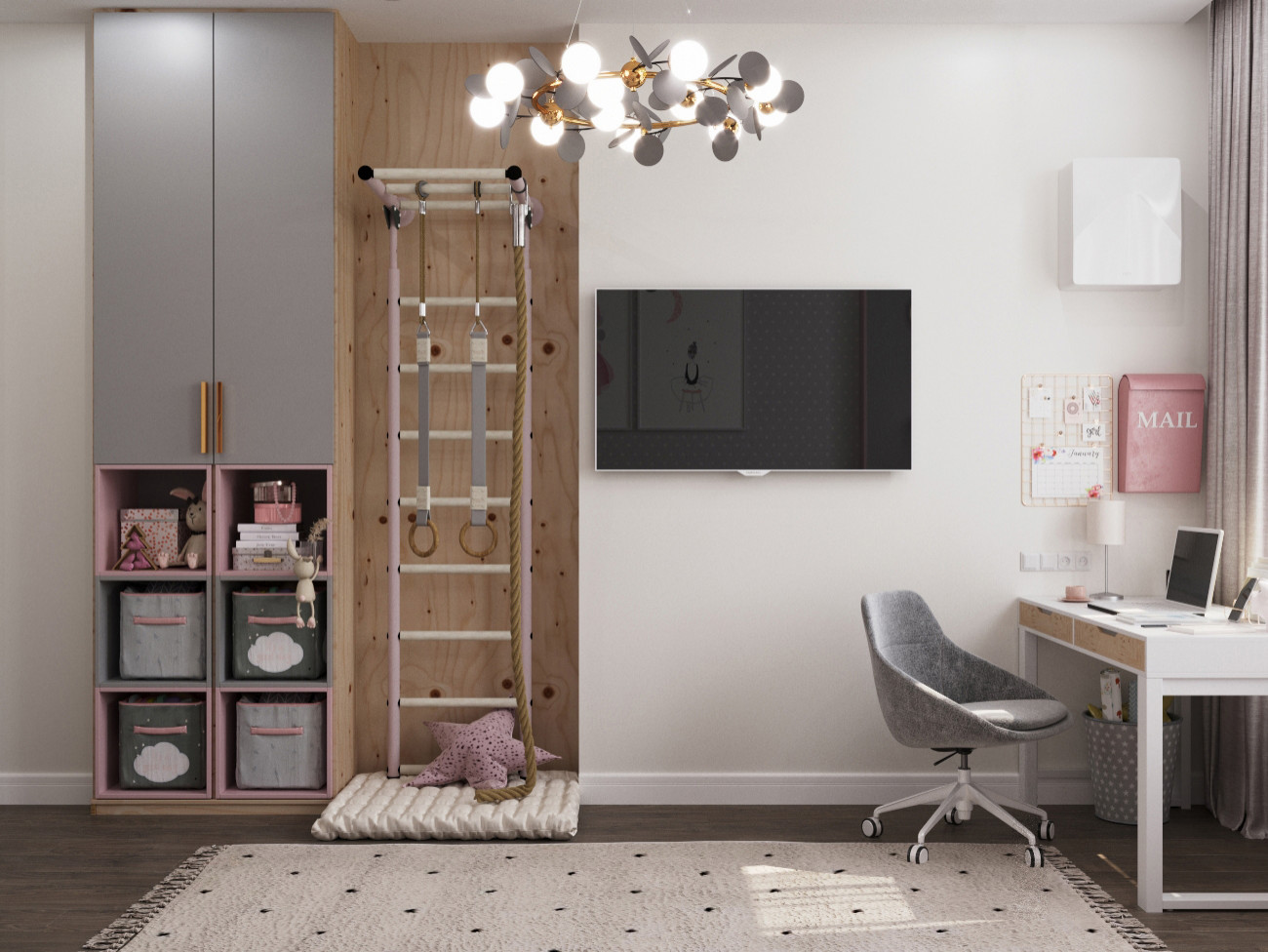 Комната для двух сестер в Москве ЖК "Скандинавия"