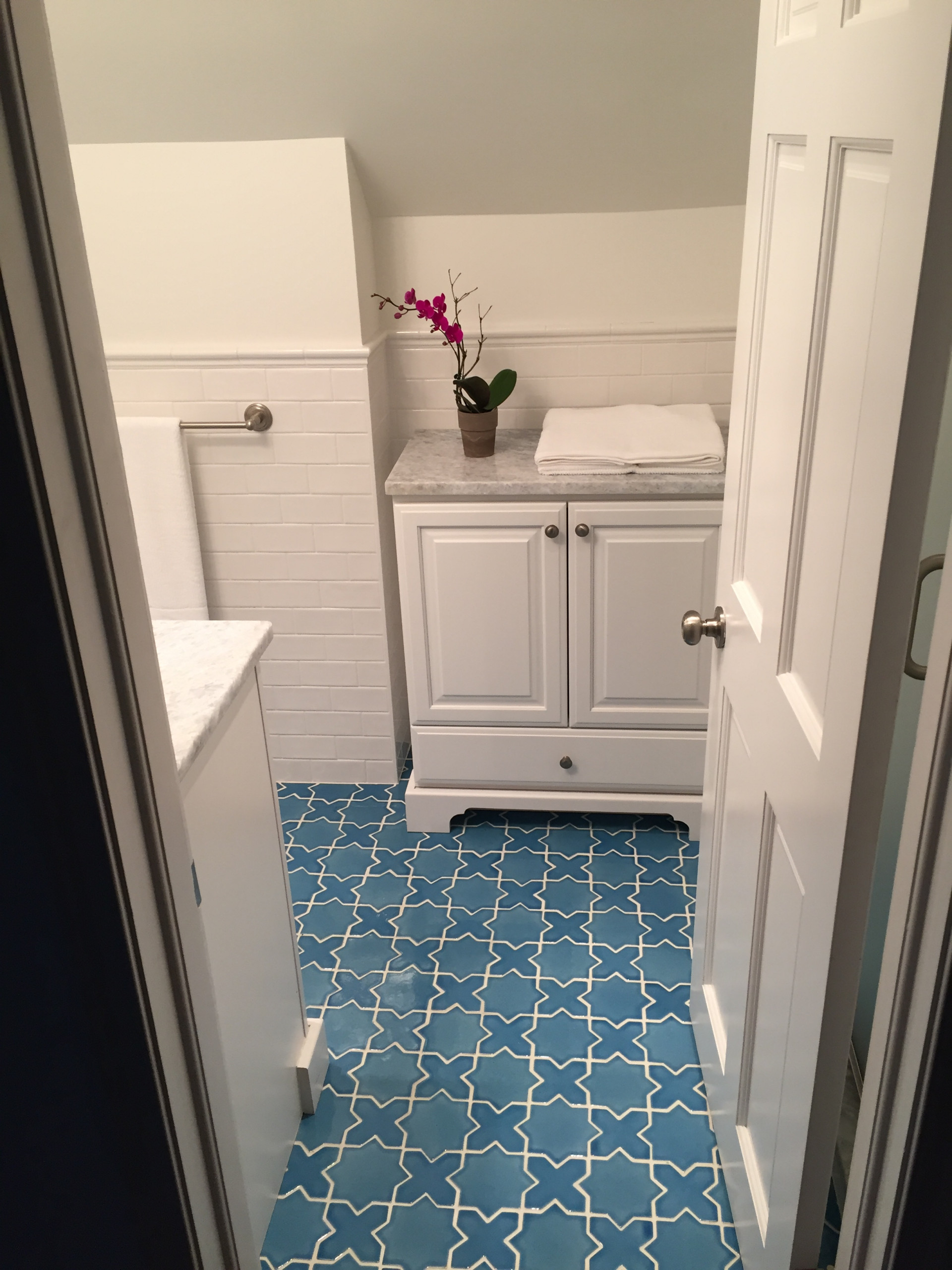 Koch's Master bathroom floor