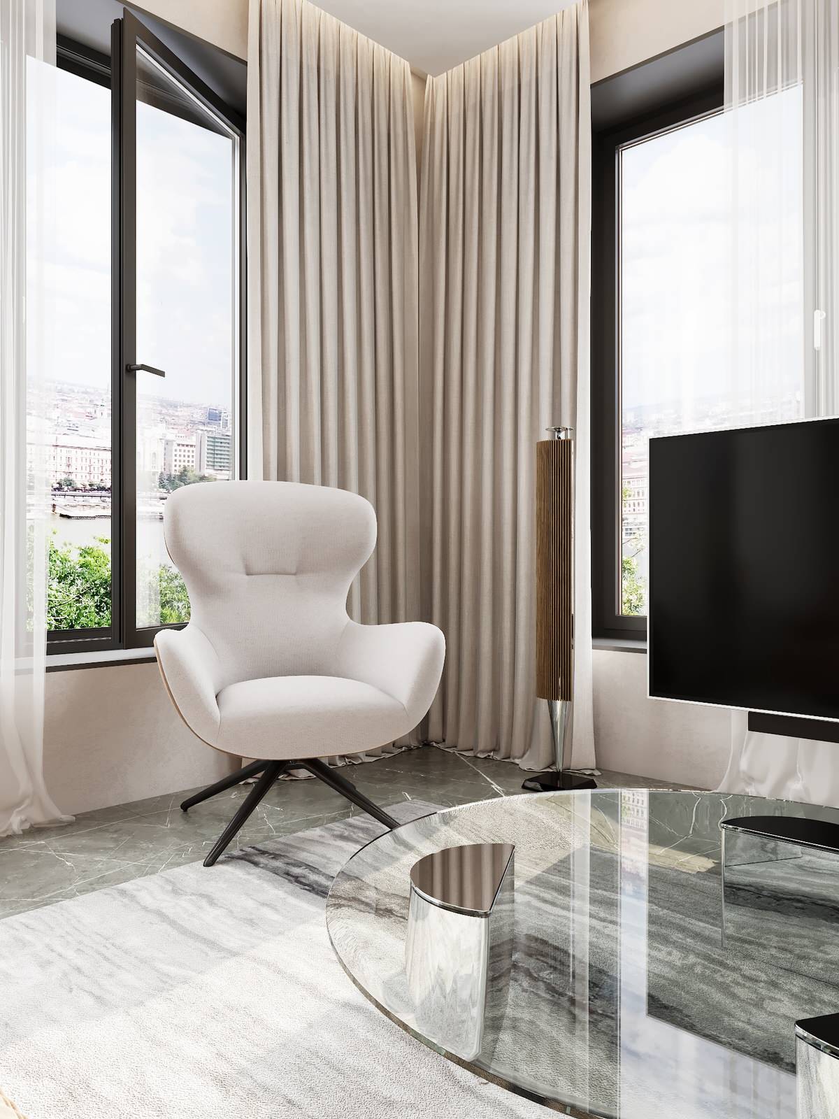 ЖИЗНЬ В ИСКУСТВЕ Пентхаус в Элитном жилом комплексе.