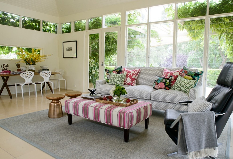 South Australian Homestead Transitional Living Room Sydney by