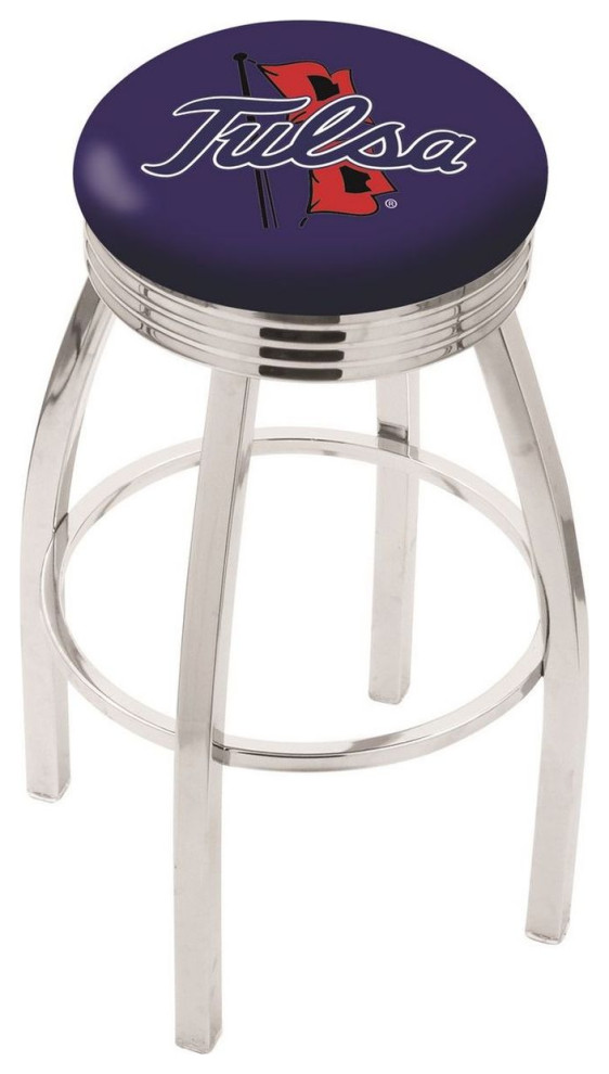 Holland L8C3C Tulsa 30" Swivel Bar Stool Chrome Contemporary Bar