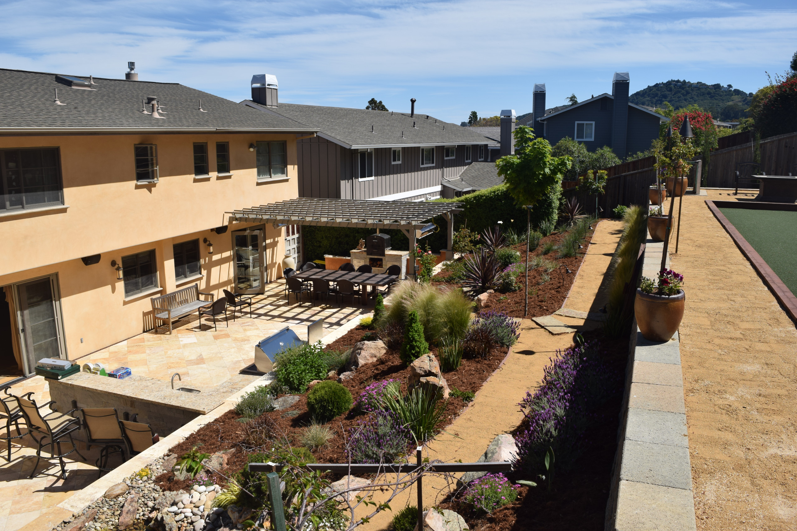 Mediterranean Backyard Transformation - Tiburon, CA