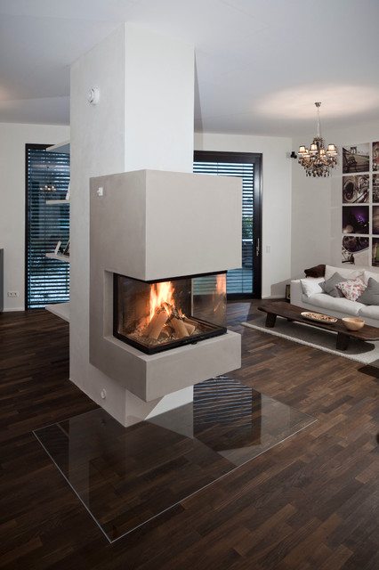 Heizkamin contemporary-living-room