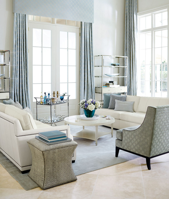 Transitional Living Rooms nyklassisk-vardagsrum