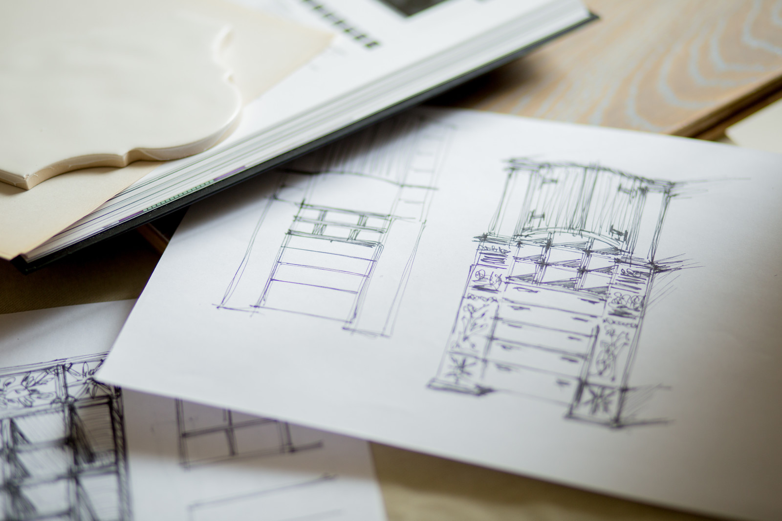 подбор материалов для интерьера , процесс работы с заказчиком