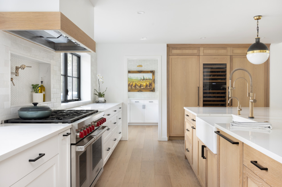 Example of a transitional kitchen design in Portland