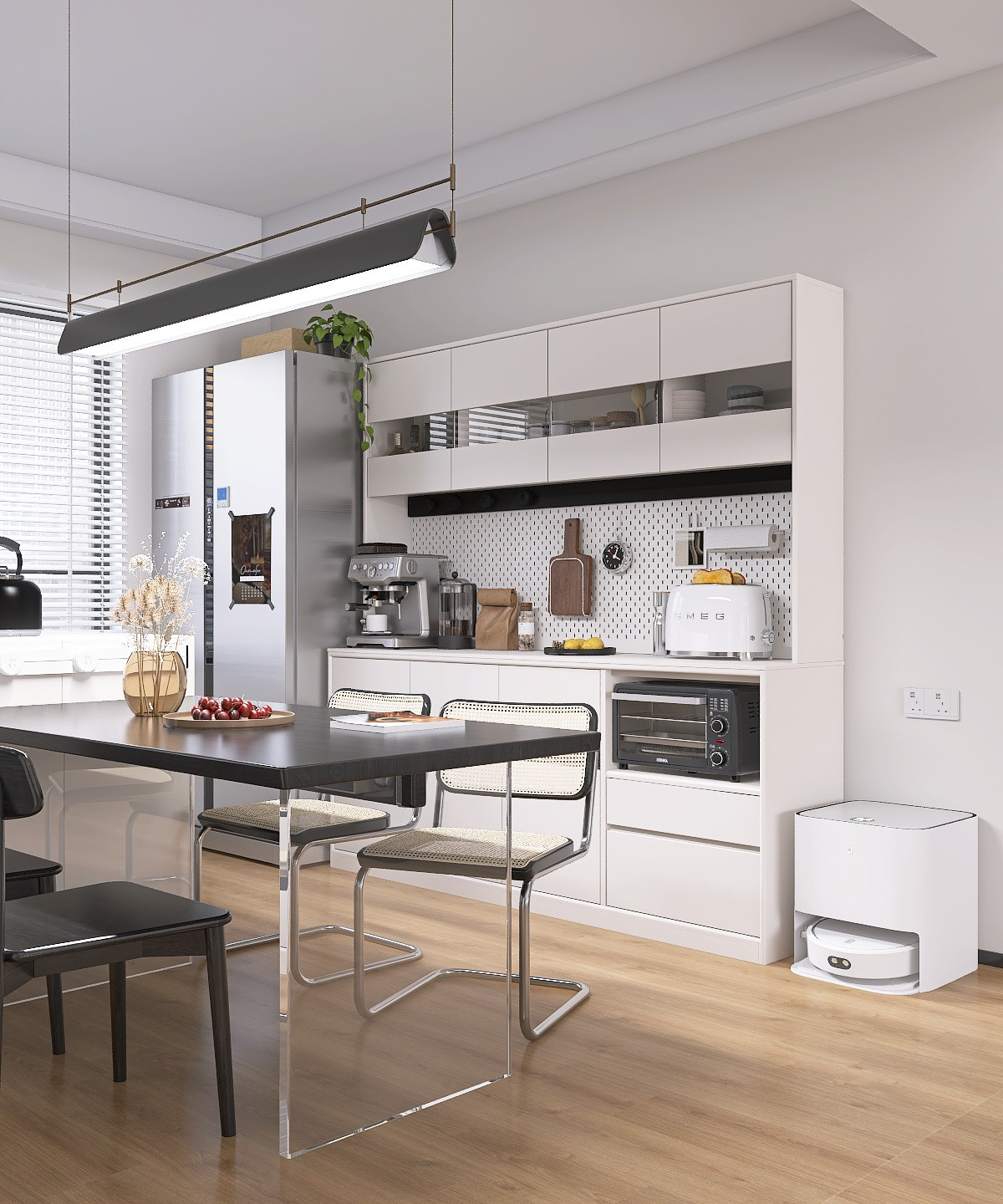 Современная кухня-гостиная 58 м²