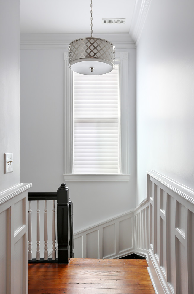 Photo of a transitional staircase in Charleston.