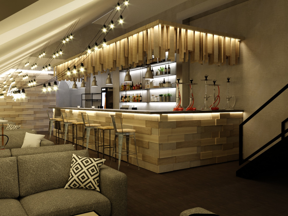 Дизайн интерьера Кальянной  Hype