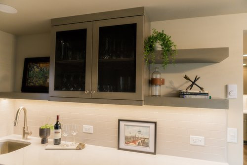 Transitional home design photo in Seattle