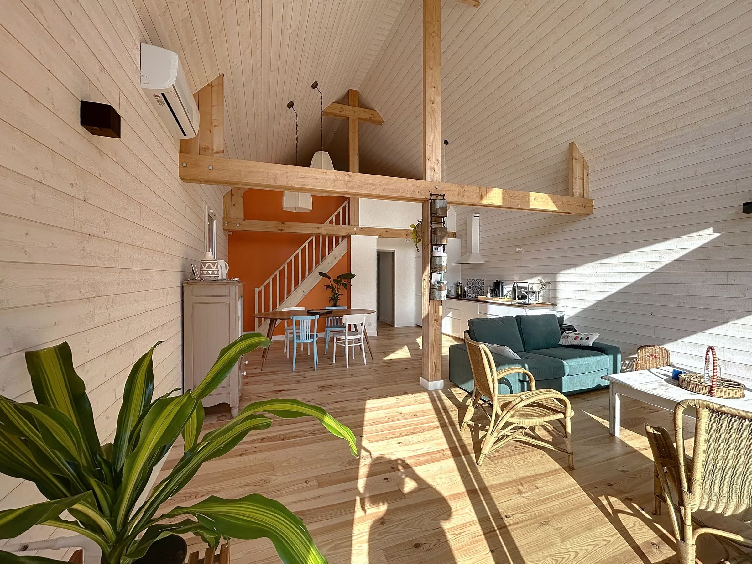 Maison en bois bord de mer