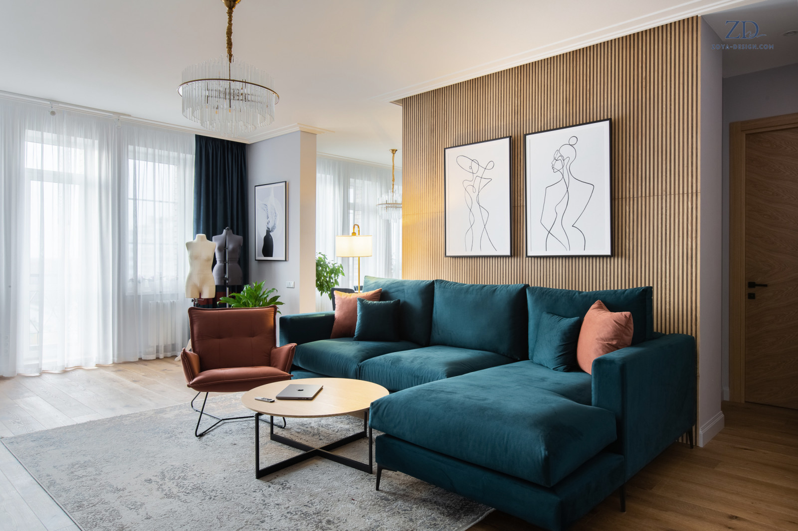 Цвет в интерьере, квартира в Куркино.