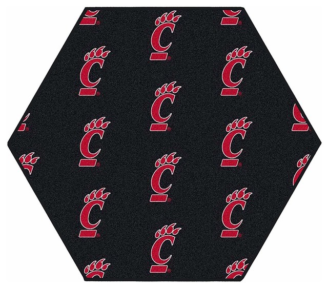 Ncaa My Team College Repeating Rug Cincinnati Contemporary Ncaa My Team College Repeating Rug
