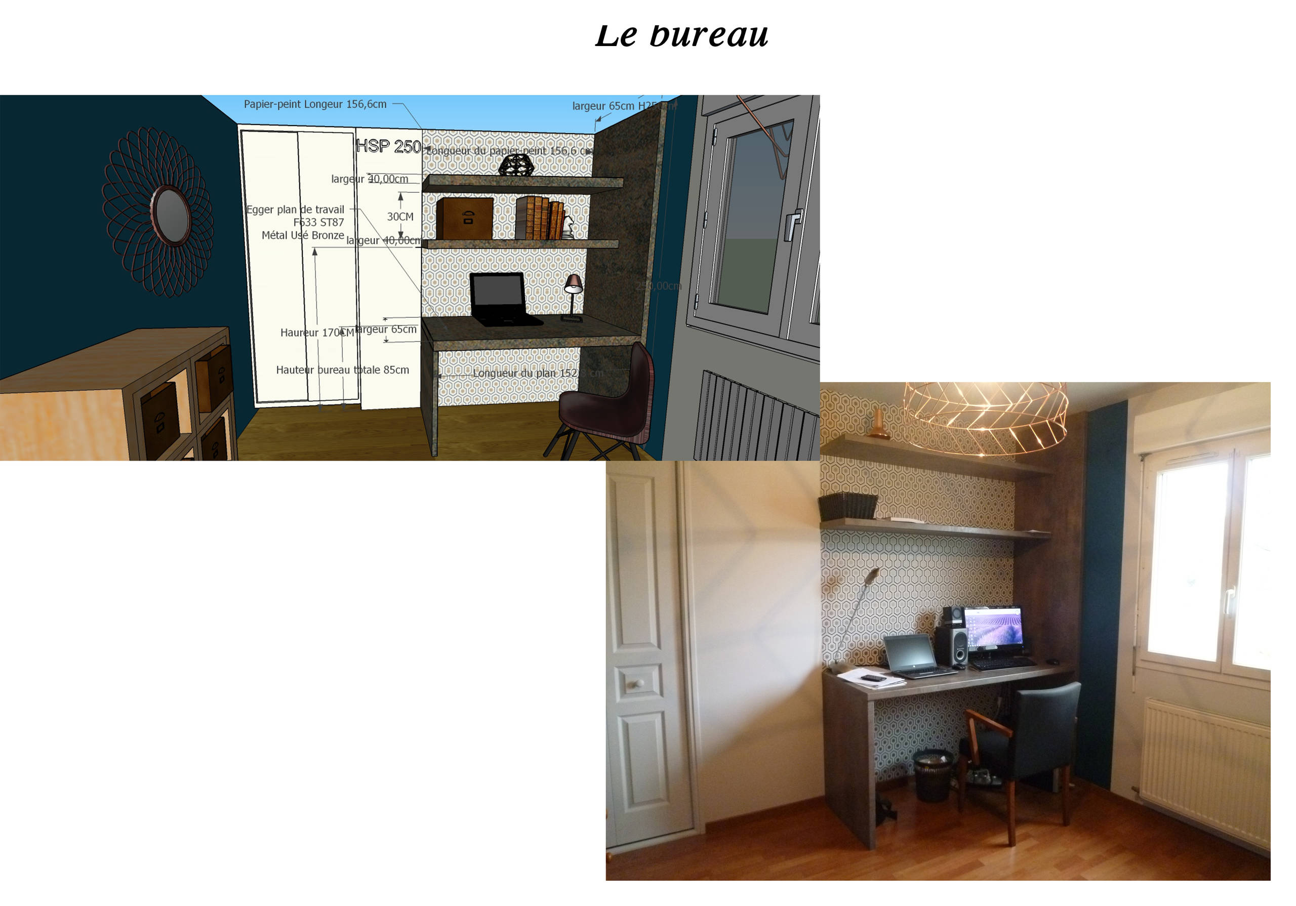 Rénovation d'une pièce à l'usage de bureau