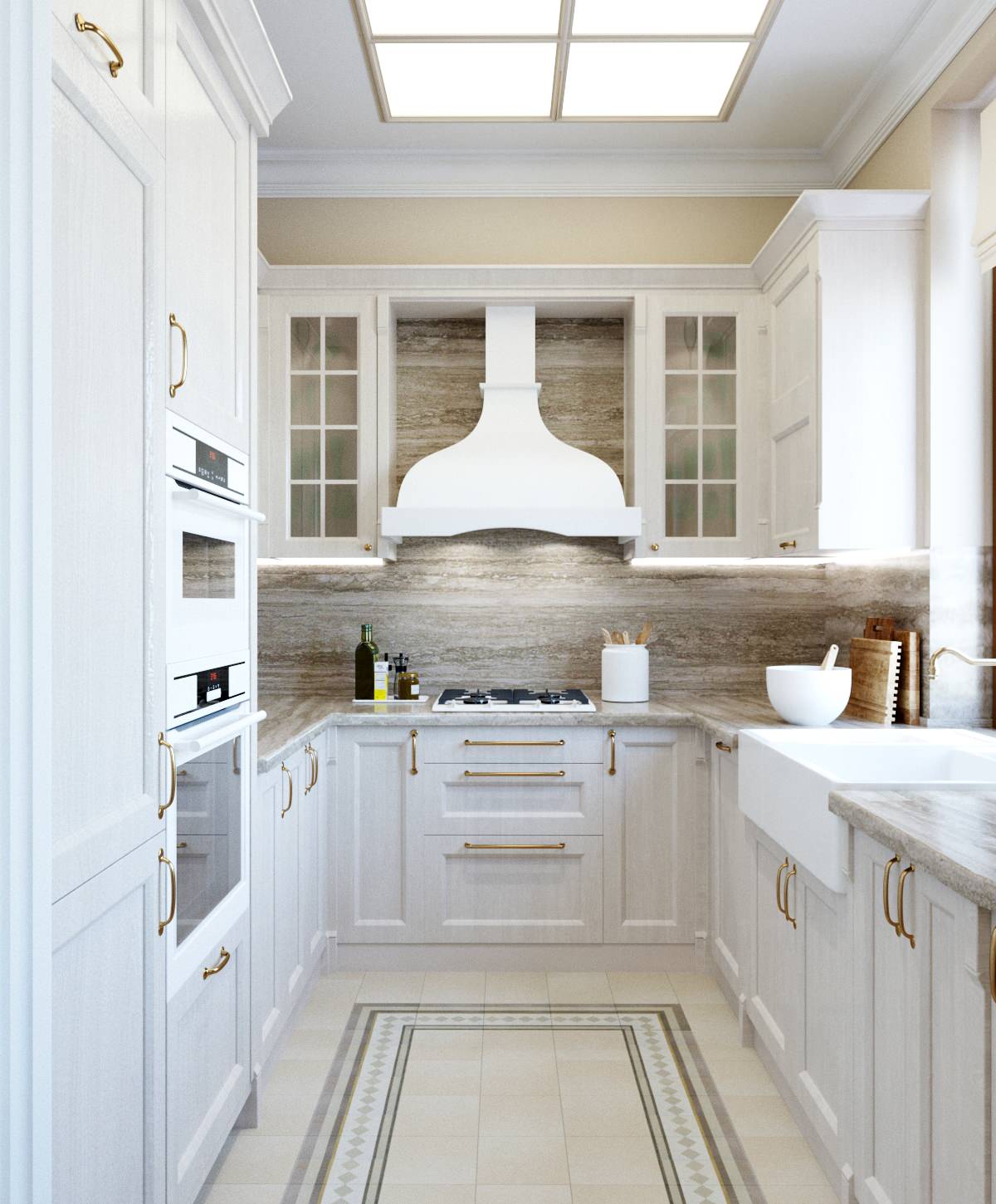 Проект кухни-гостиной в сталинском доме