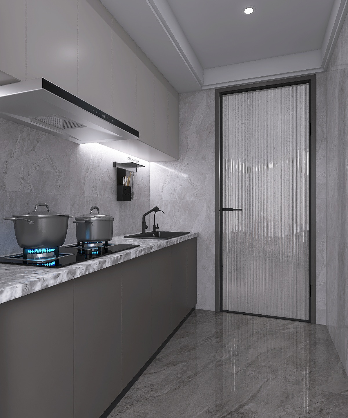 Конкурсная работа 70 кв.м. (кухня-гостиная)