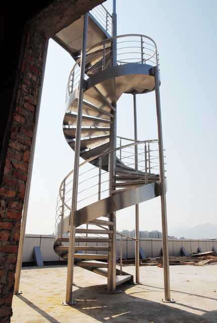 Outdoor Spiral Staircase  Contemporary  Staircase  Other  by Foshan Demose hardware products 