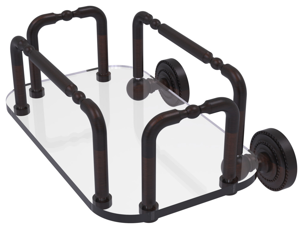 Dottingham Wall Mounted Guest Towel Holder Traditional Bathroom Shelves by Kolibri Decor