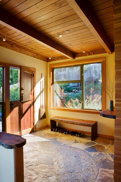 Tomales Retreat modern-eingang