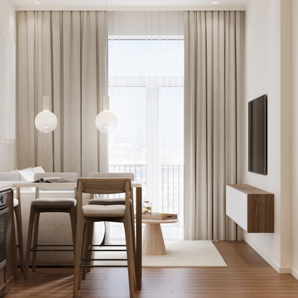 Небольшая кухня-гостиная