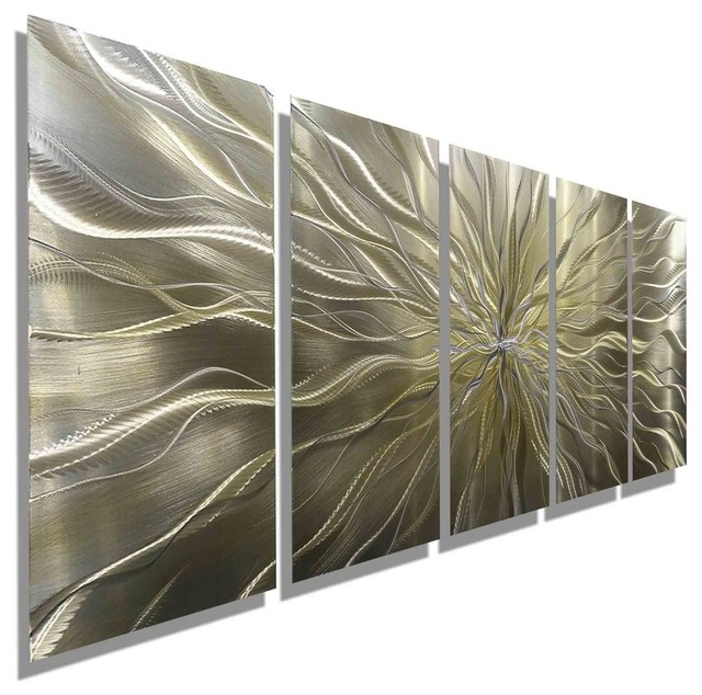 Large Abstract Silver And Gold Hand Etched Modern Art Metal Wall Large Abstract Silver And Gold Hand Etched Modern Art Metal Wall Decor Axiom