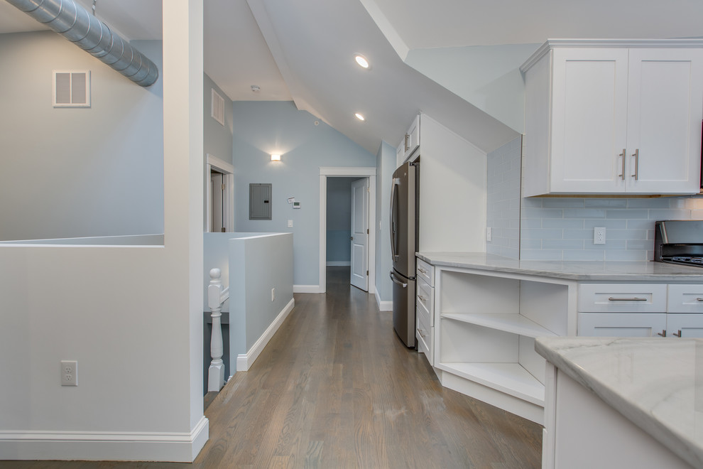 Transitional kitchen photo in Boston