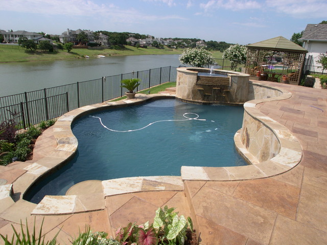 Bmr Pool And Patio Swimming Pools Rustic Swimming Pool Hot