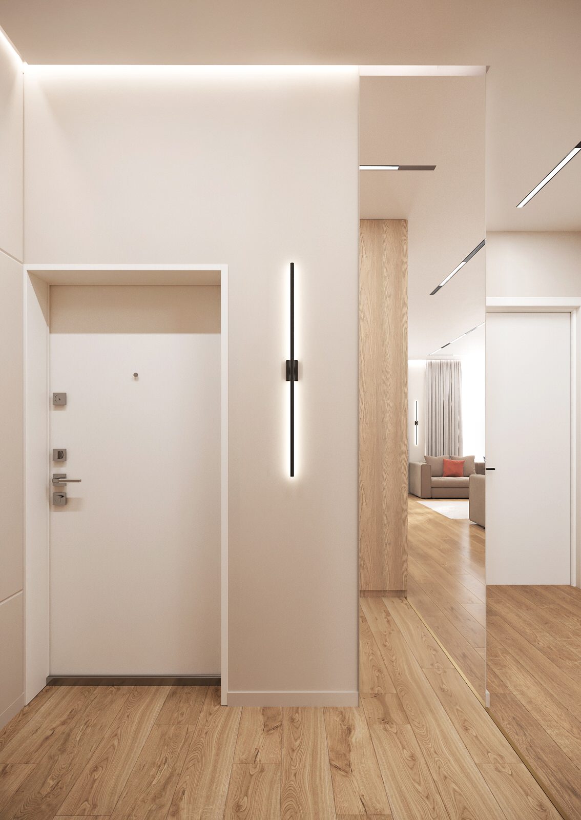 Светлая премиум квартира в современном стиле. Прихожая