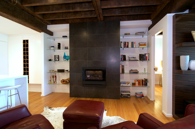 Bond Store Apartment industriell-vardagsrum