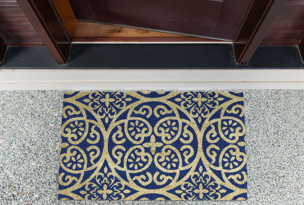 DII Blue Tunisia Scroll Doormat