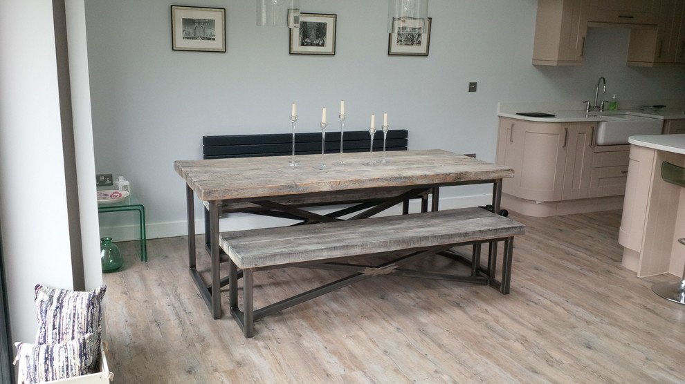 This is an example of an industrial dining room in Cheshire.