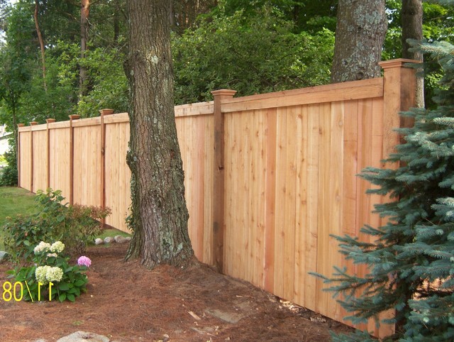 Custom Wood Fence - Traditional - Home Fencing And Gates - grand rapids ...