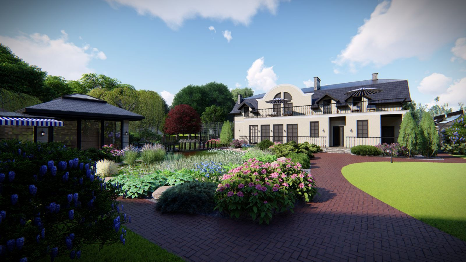 Ландшафтный проект благоустройства участка п. Куликово, Калининградская область