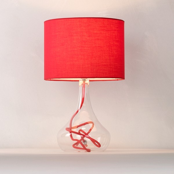 John Lewis Jolie Table Lamp, Red