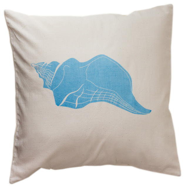 Laguna Beach Conch Pillow Beach Style Decorative Pillows By