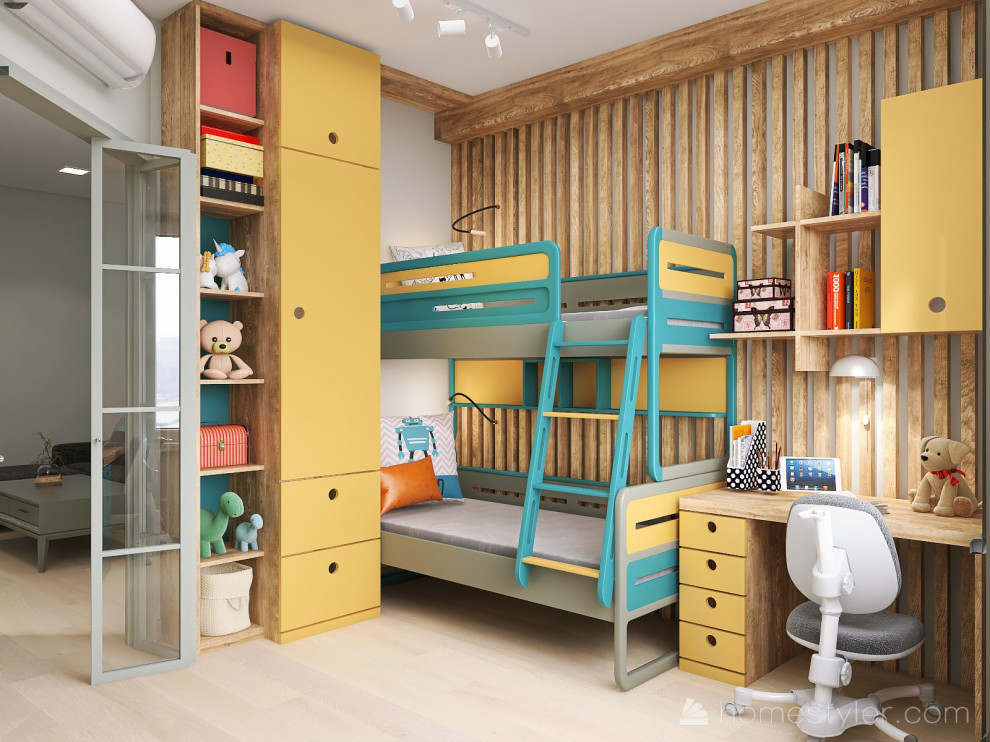 Двухкомнатная квартира для семьи с двумя детьми