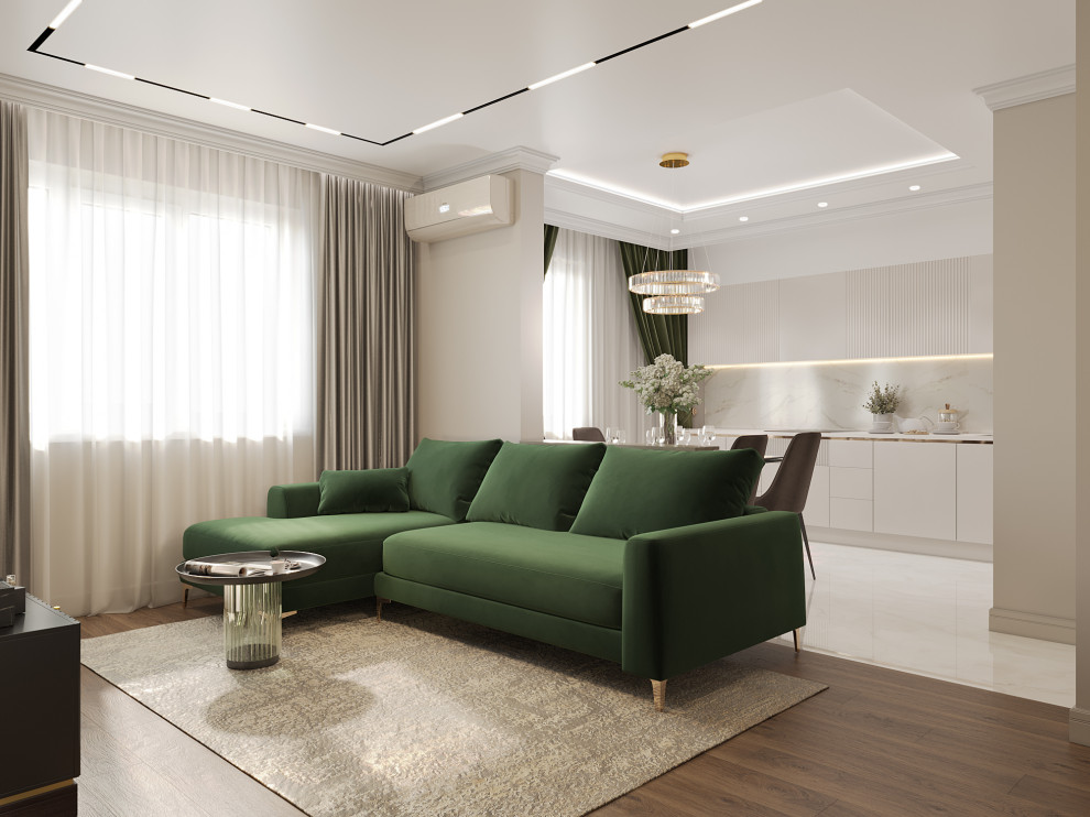 Светлая квартира в стиле неоклассика