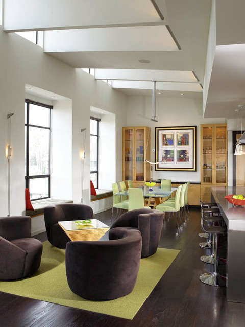 Cable Penthouse contemporary-dining-room