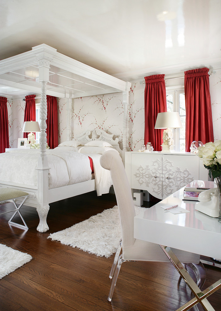 This is an example of an eclectic bedroom in Las Vegas.