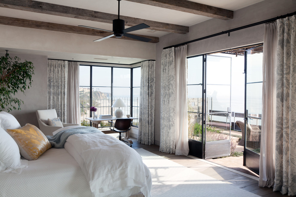 Design ideas for a mediterranean bedroom in Orange County.