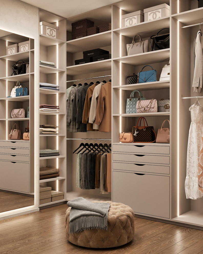 Роскошный дизайн квартиры в стиле современная классика в ЖК "Квартал Лахта парк"