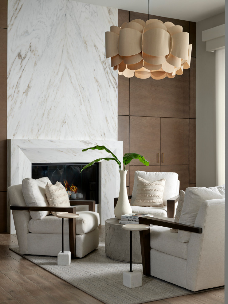 Living room - transitional living room idea in Other