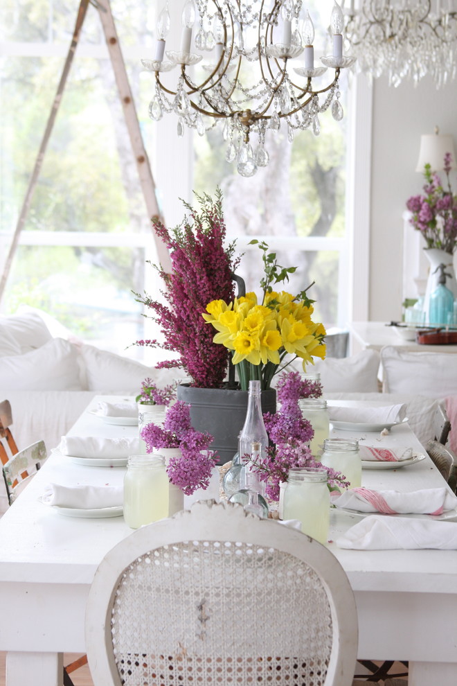 Inspiration for a shabby-chic style home design remodel in Other