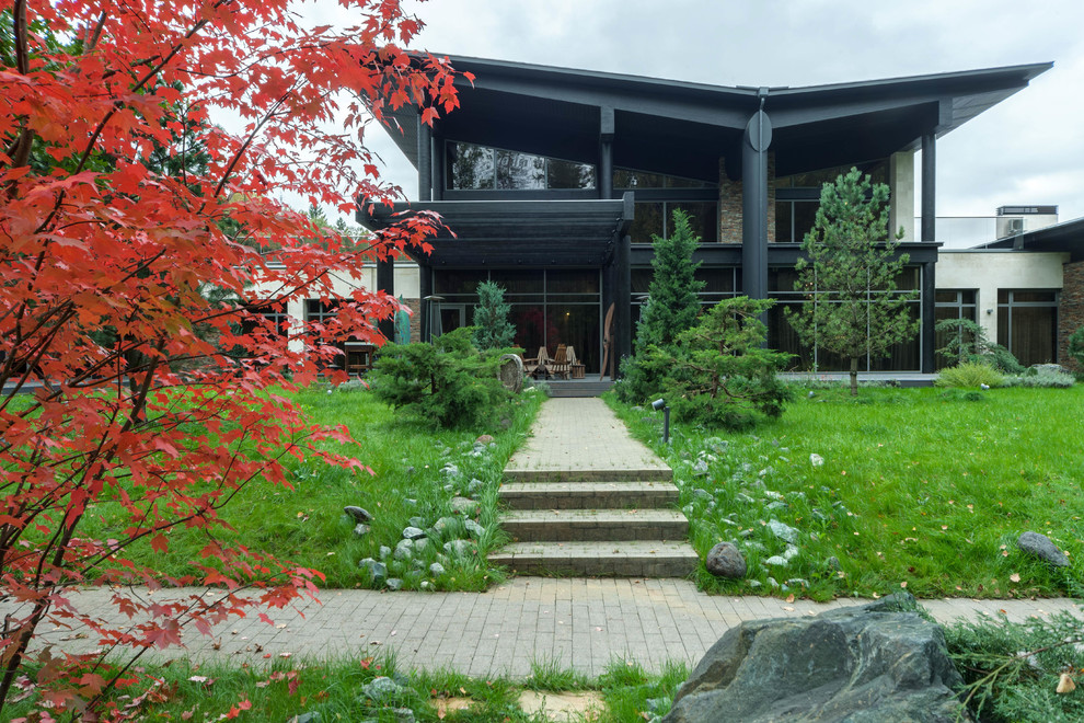 Современный загородный дом "Wing house"