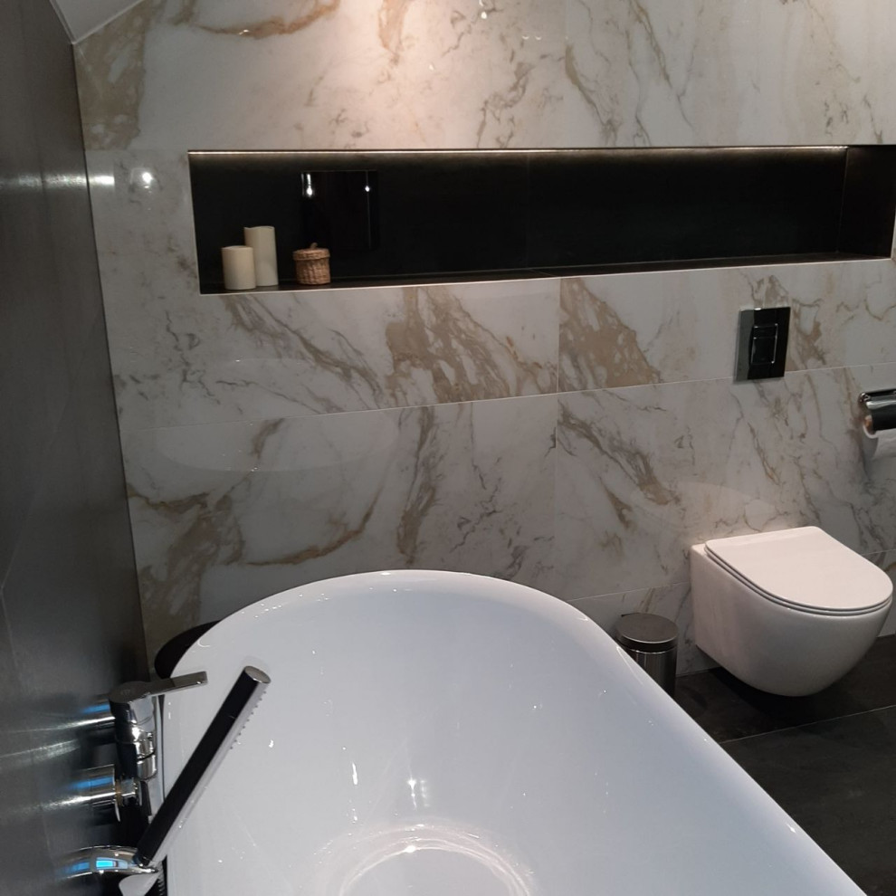 Example of a mid-sized trendy bathroom design in Other