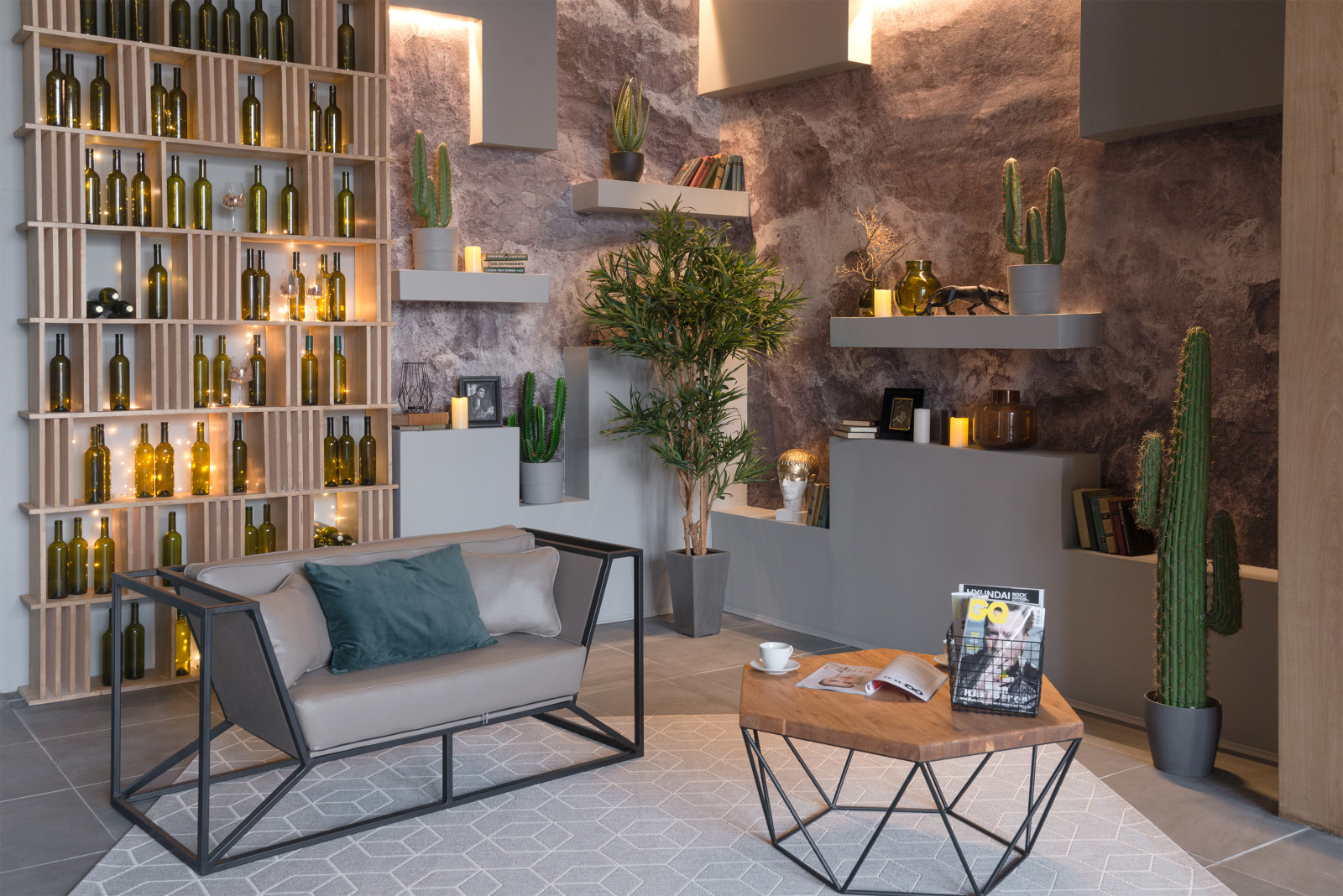 The Graphite interior design | decorative gray space