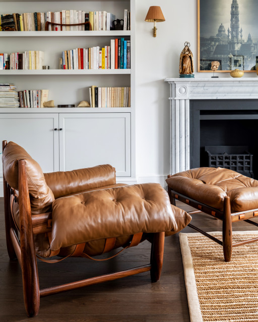 Marylebone Renovation midcentury-living-room