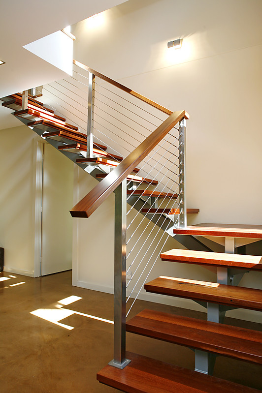 This is an example of a contemporary staircase in Canberra - Queanbeyan.