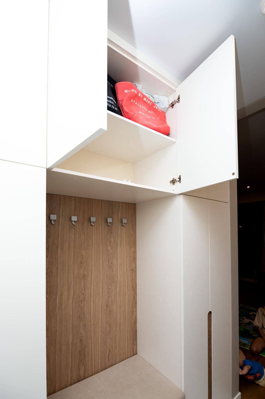 Гардероб и шкаф в прихожую в минималистичном стиле