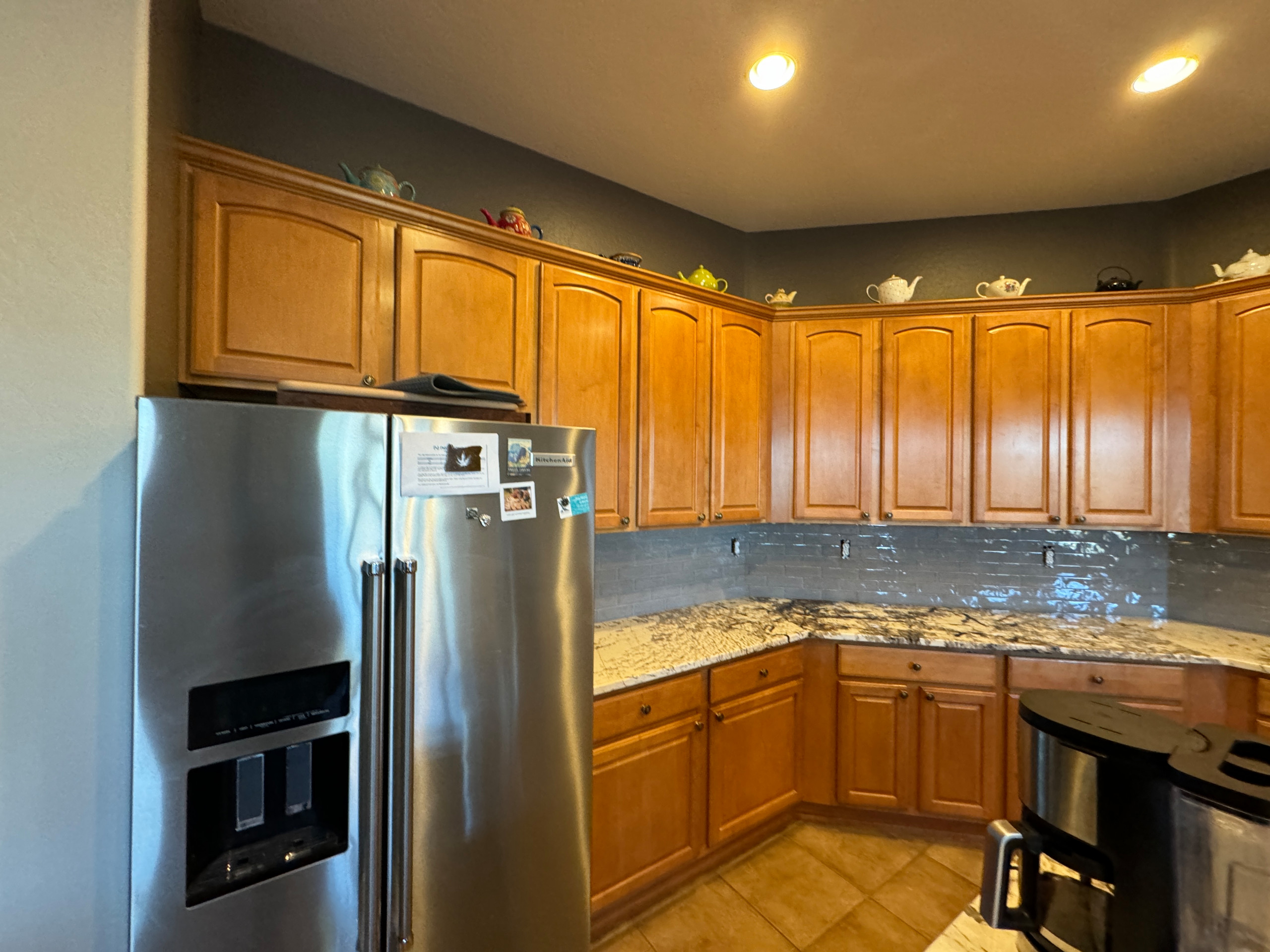 Dark Kitchen Re-Stain